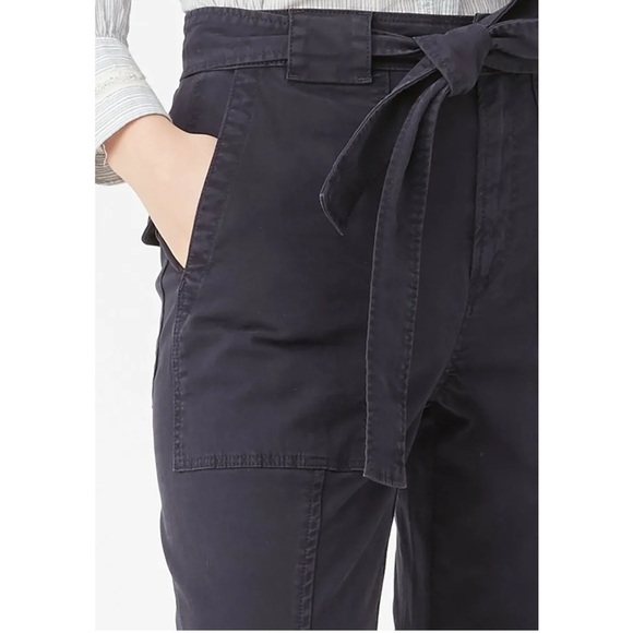 Rebecca Taylor Patrice la Vie Stretch Twill Pants In Midnight Navy No Belt EUC - Picture 4 of 12